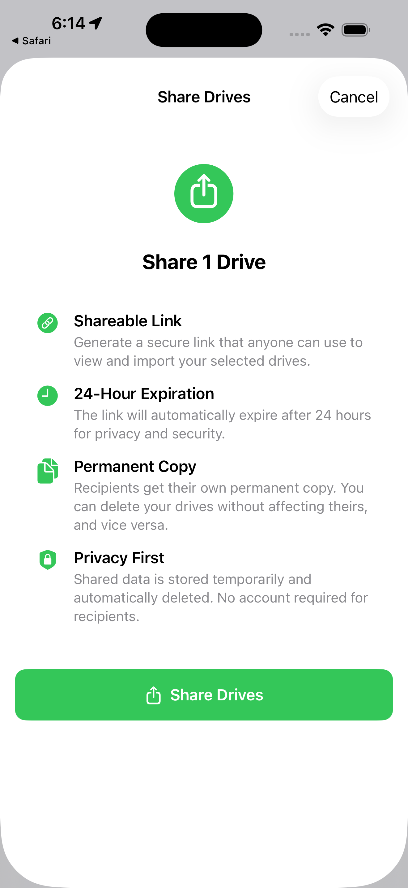 Share drives with friends